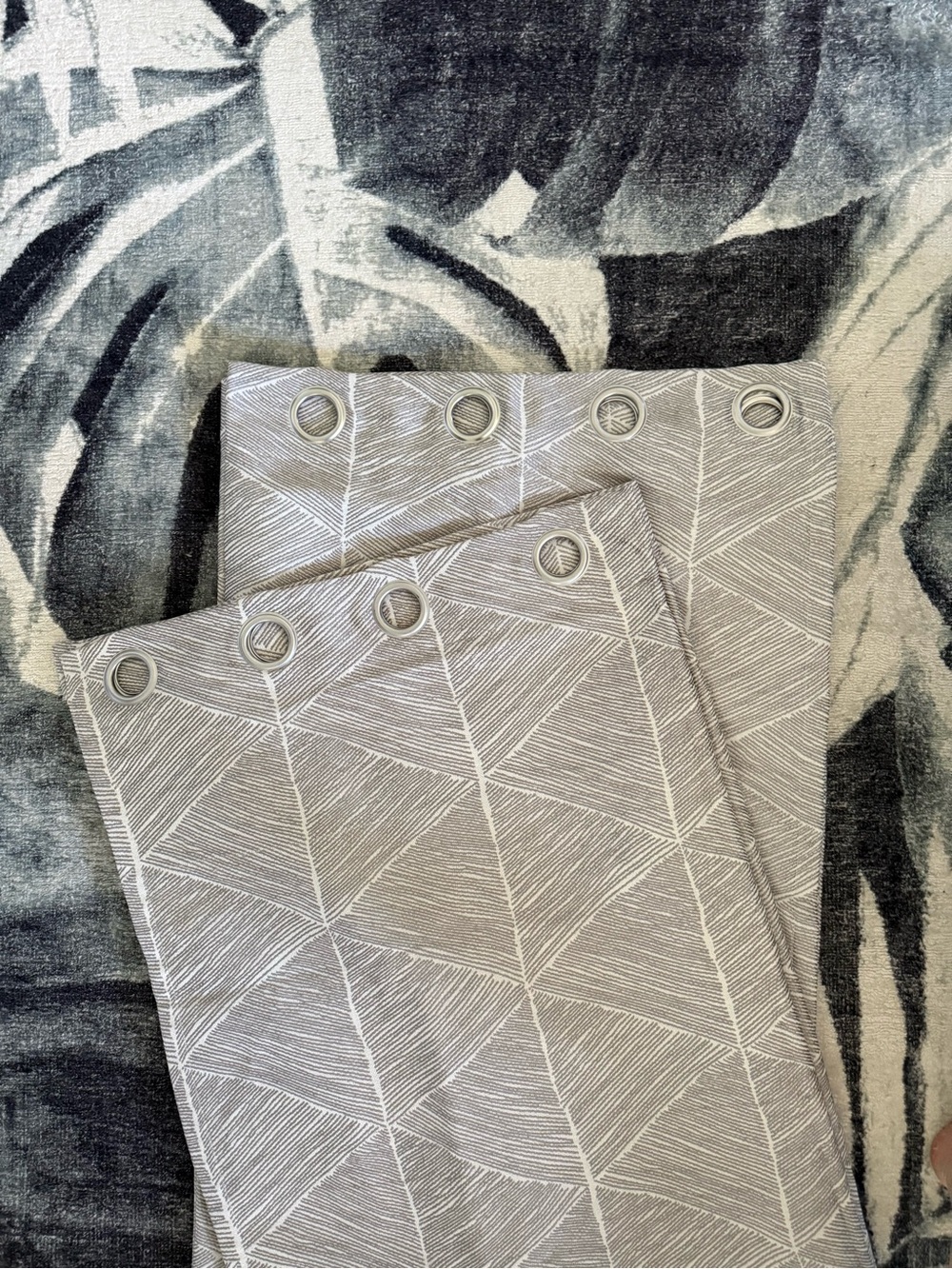 Project 62 Taupe Geometric Grommet Curtain Panels